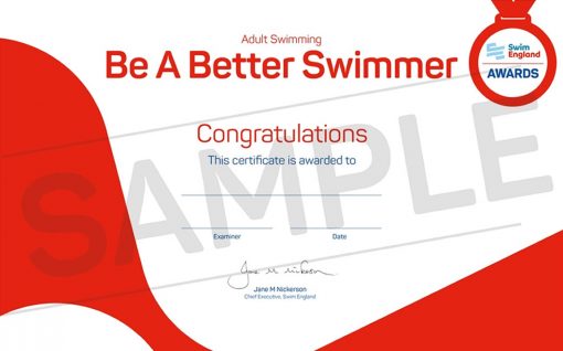 Adult Swimming Awards